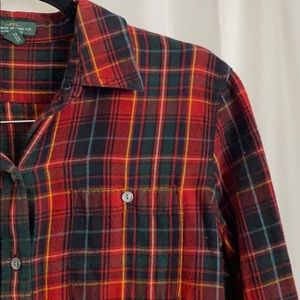 Lauren Jeans Co Plaid Button Down